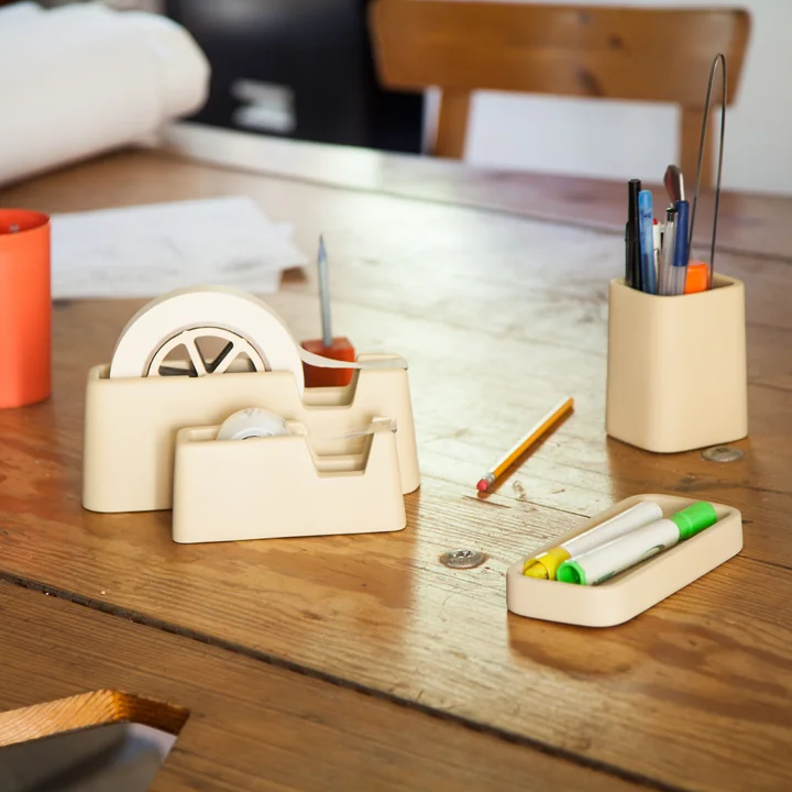 Areaware - Concrete Desk Set, grau (3tlg. Set)
