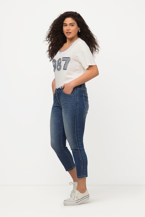 Jeans Sarah, schmales Bein, High Waist, recycelt