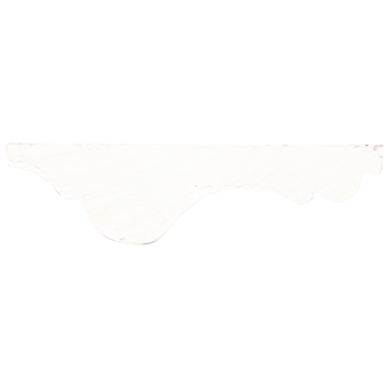 Decorlijst grenen 18x68 mm wit gegrond lengte 270 cm