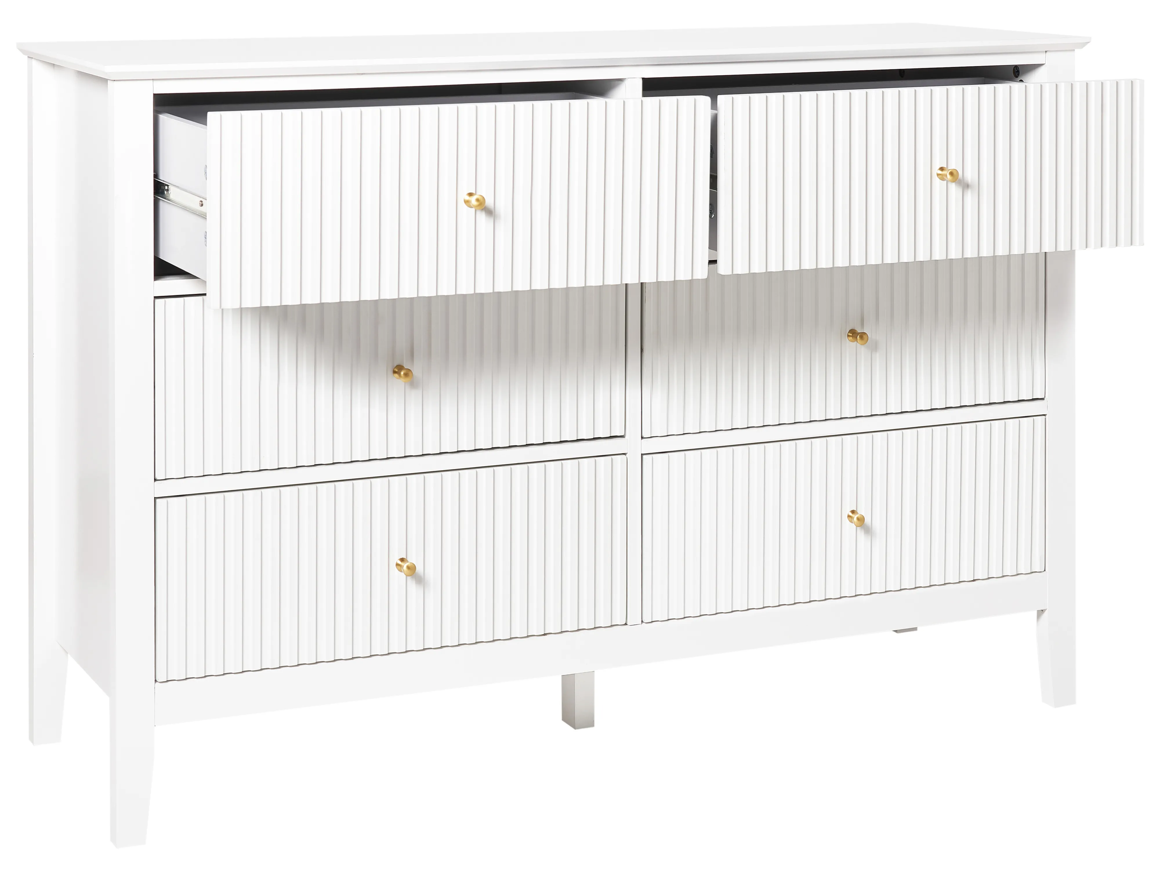 Ladekast 6 lades ASSISI Wit