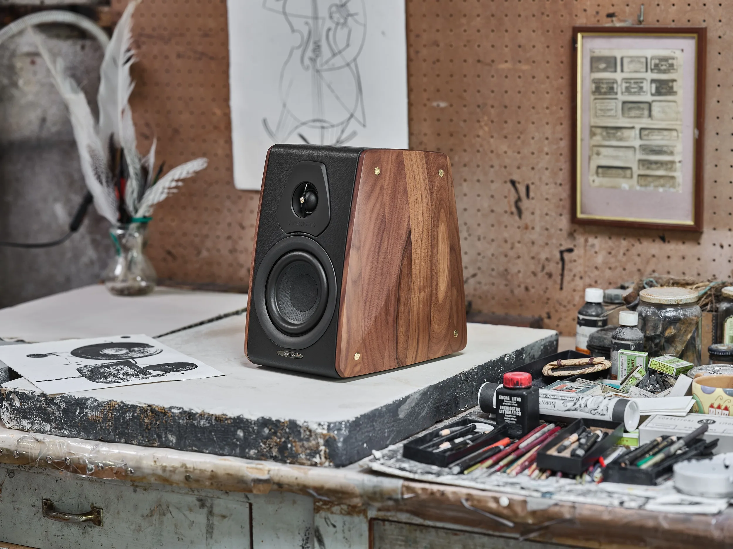 Sonus Faber Concertino G4 Noyer (la paire) Enceintes bibliothèque