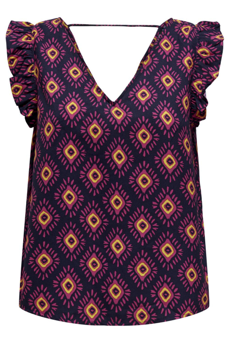 Only blauwe dames top