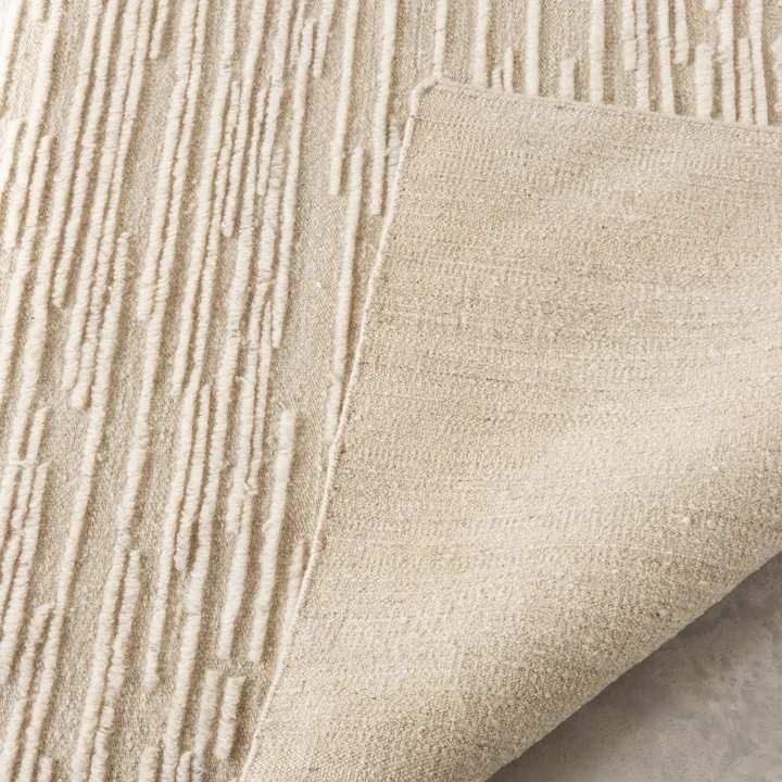nanimarquina - Doblecara 4 Wollteppich, wendbar, 200 x 300 cm, beige