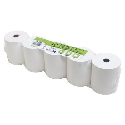 Exacompta - 50 Bobines Ticket de Caisse 80x68mm - 70m - Thermique 48g/m² Sans Phénol - Blanc - Nouveauté