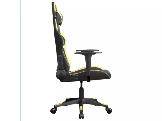 Chaise de jeu de massage Noir et doré Similicuir