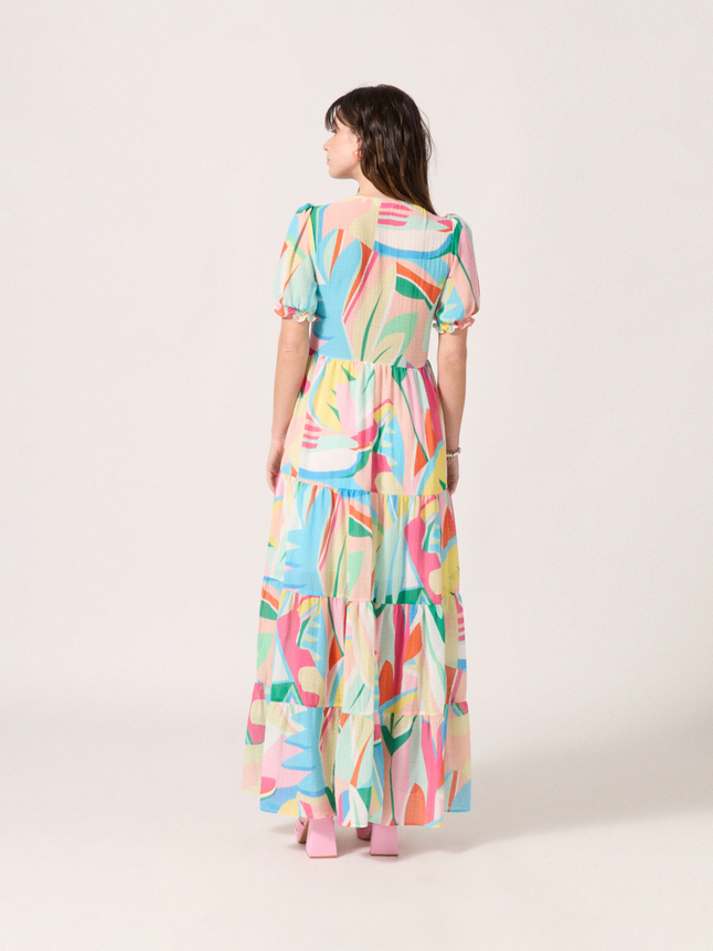 Robe longue imprimée