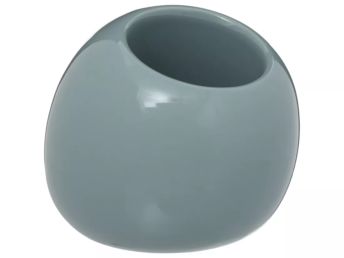 Brosse WC avec support en céramique Bleu artic
