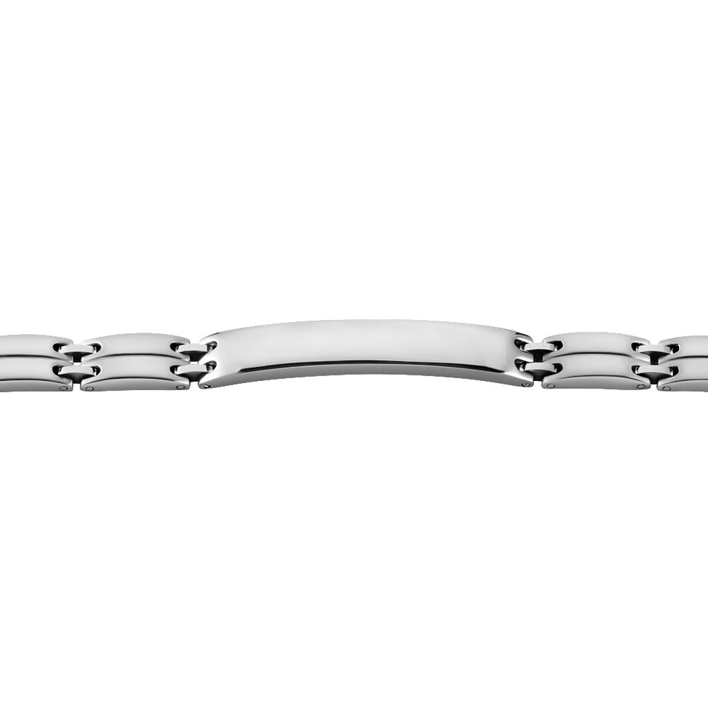 Bracelet Identité Isidore Acier Blanc