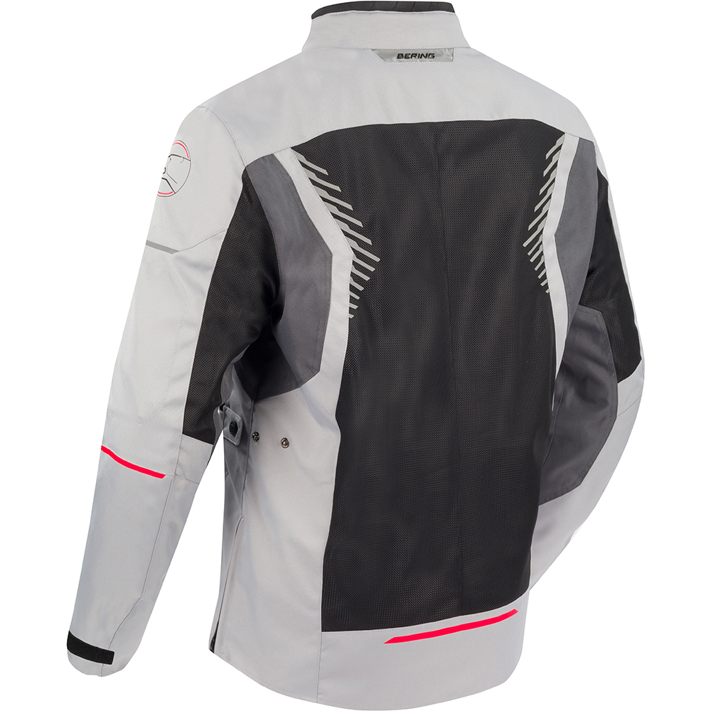 Bering - Blouson Bakundu Gris Clair / Noir / Rouge
