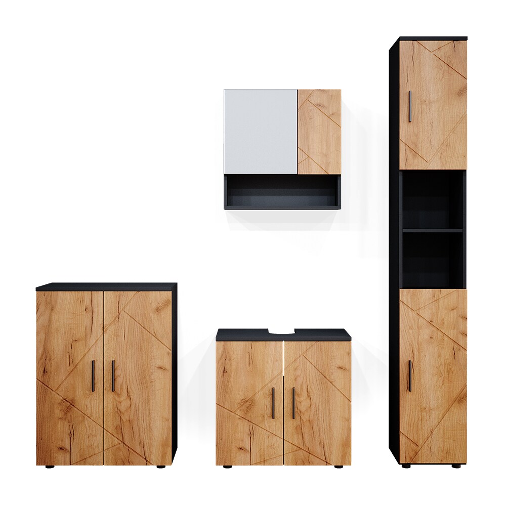 Vicco Badmöbel Set Badezimmermöbel Irma Spiegelschrank Badschrank Hochschrank