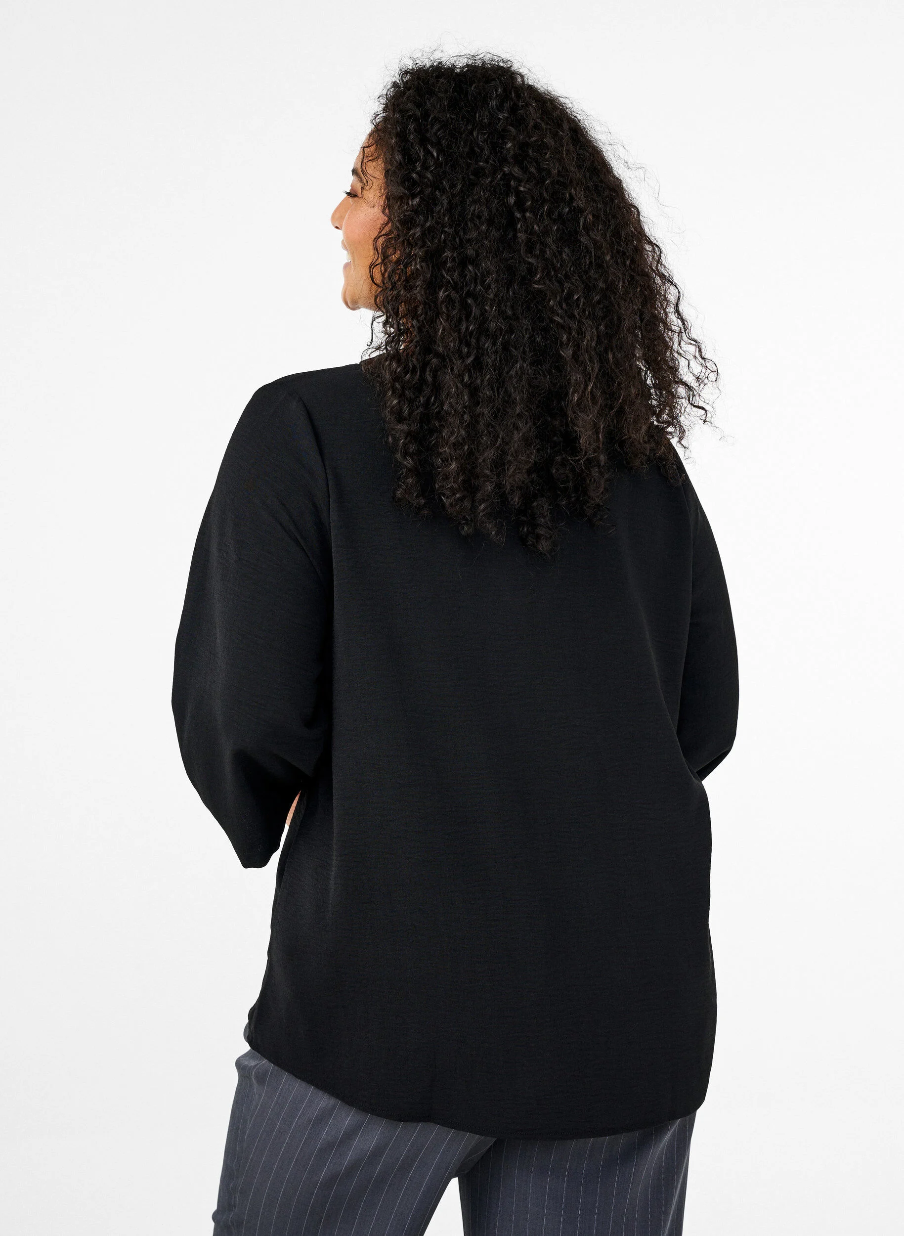 FLASH - Bluse med 3/4 ærmer