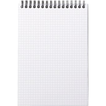 Bloc de bureau Notepad Rhodiactive noir 14,8 x 21 cm reliure intégrale - 5 x 5 - 80 feuilles microperforées