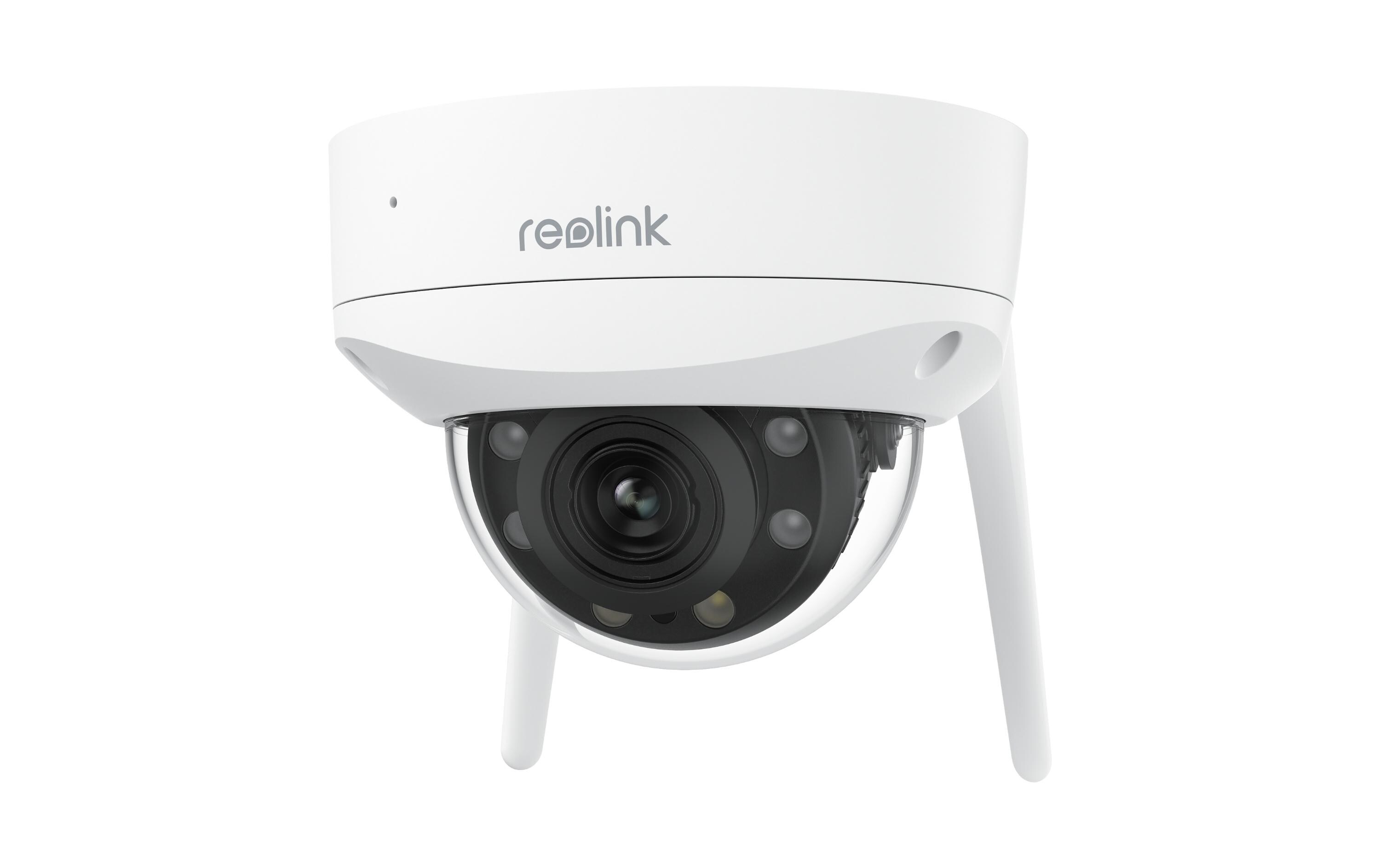 Netzwerkkamera W437 Weiss<br>Smarte wetterfeste 4K/8MP WLAN-Kamera mit 5x optischem Zoom, 2.4/5 GHz WLAN sowie IK10 Schutz gegen Vandalismus