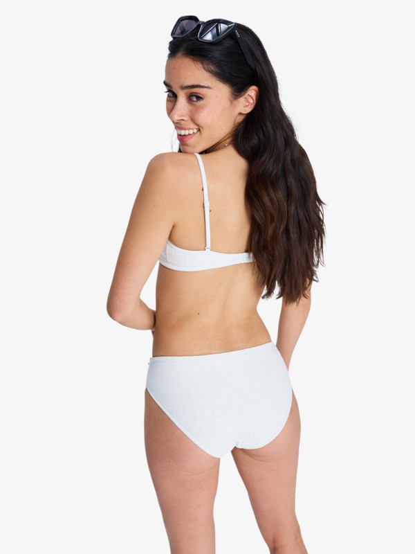Roxy Island Hipster Shorty Bas de bikini Shorty Blanc Femme