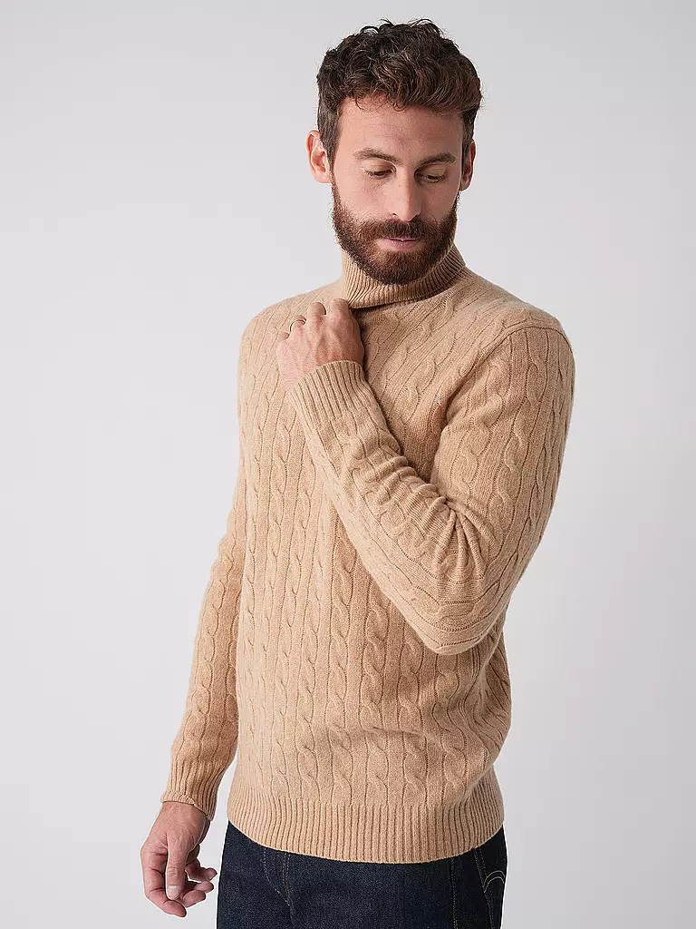 POLO RALPH LAUREN Rollkragenpullover camel
