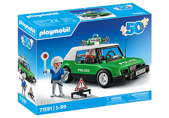 Playmobil - 50 ÅR Klassisk politibil (71591)