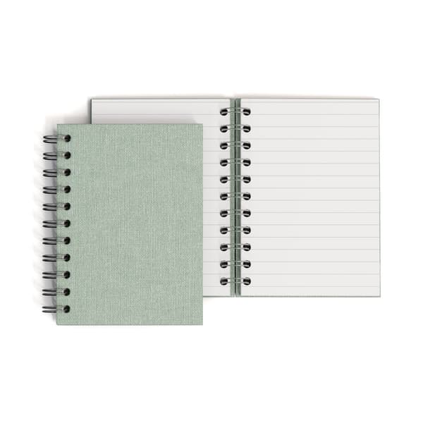 Notatbok A6 Linjert Soft Teal 90 Sider Bigso Box of Sweden