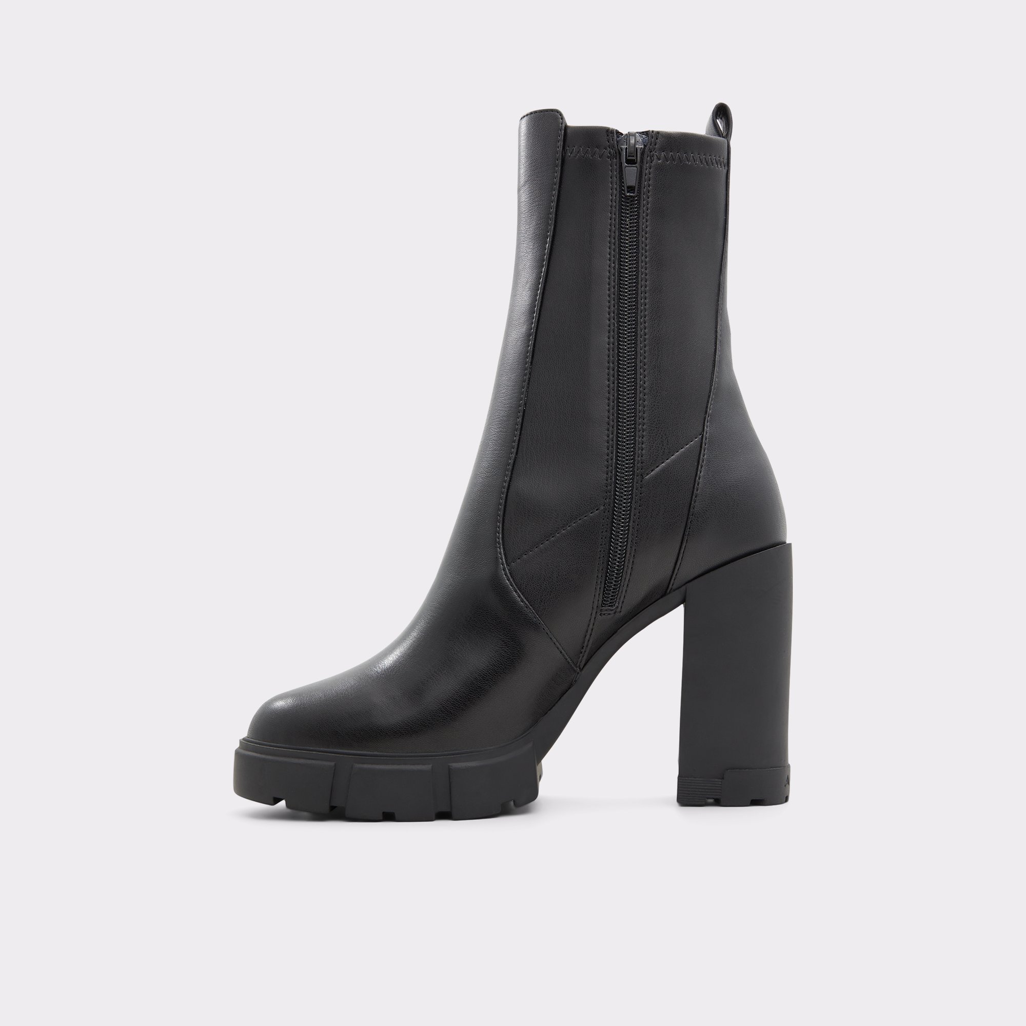 Ilanna Black Synthetic Smooth Women Dress boots