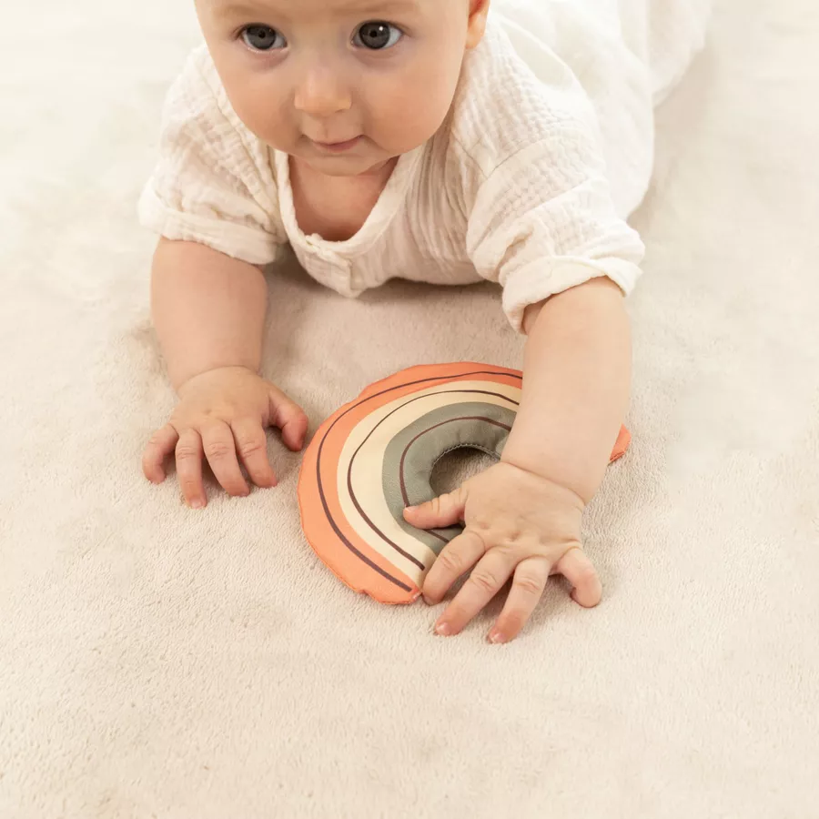 Hakuna Matte Samtmatte-Spielmatte für Baby 200 x 150 cm, Beige