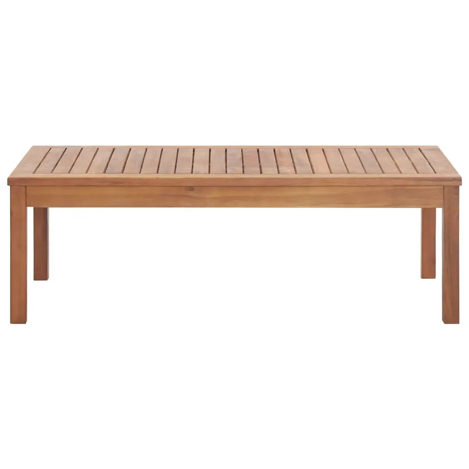 vidaXL - Tuinbank Set - Wit - Hout