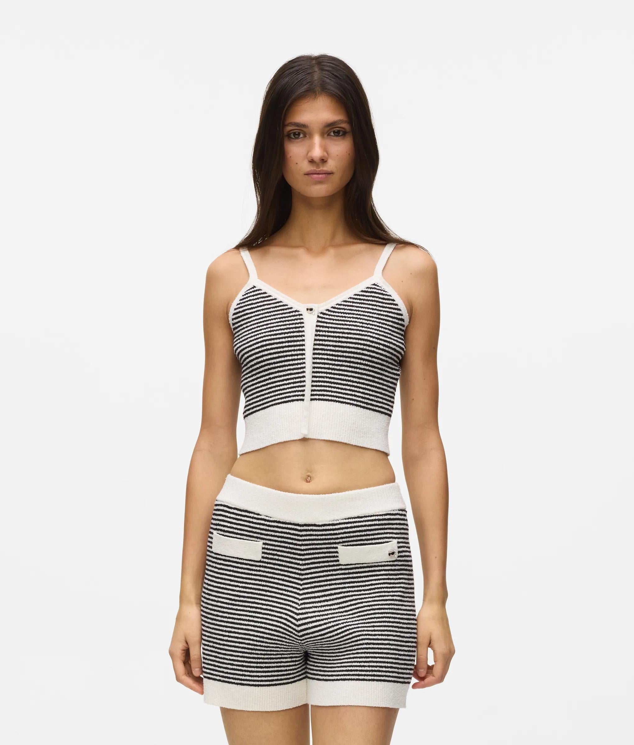 Ikon gestreepte gebreide top