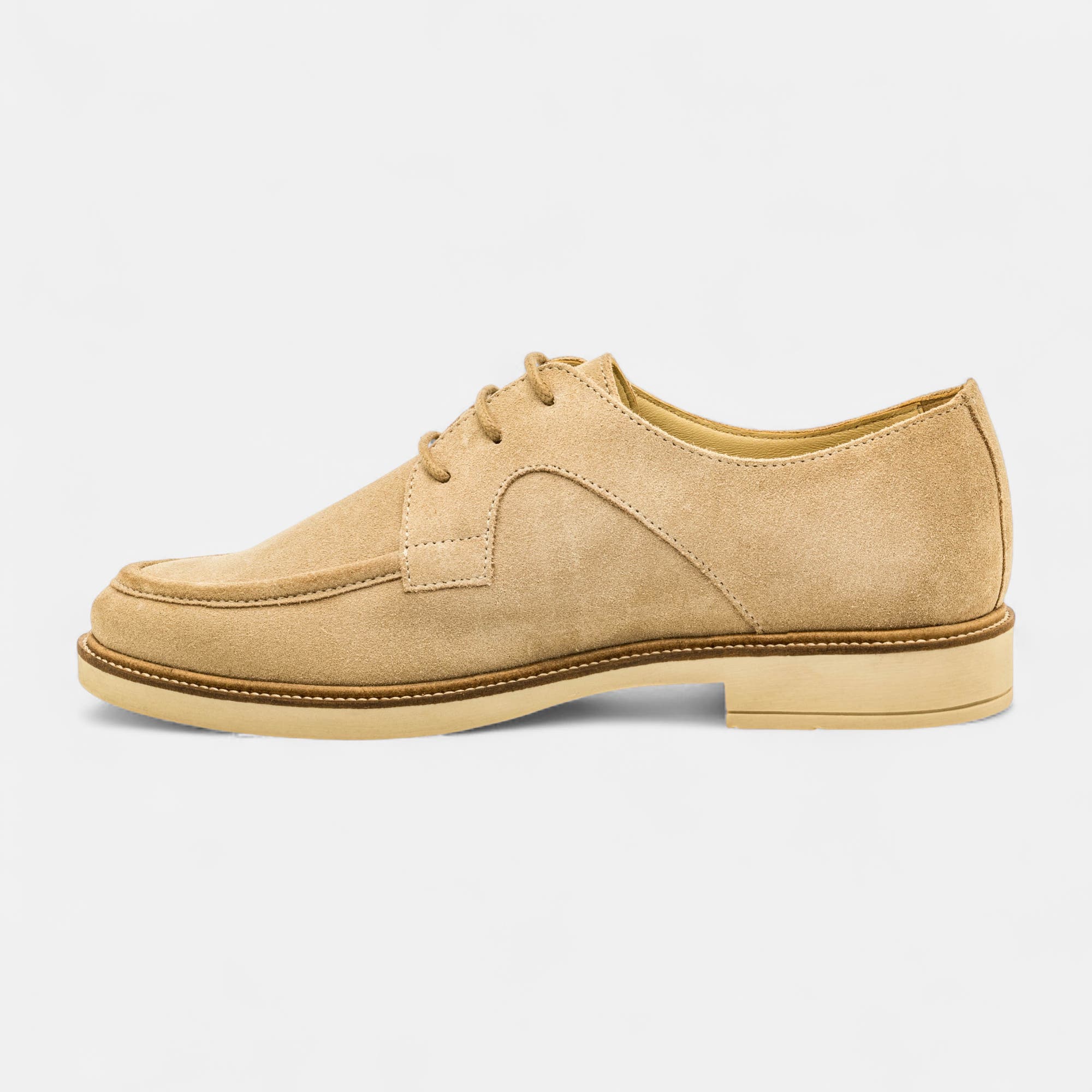 Derbies Femme en cuir beige