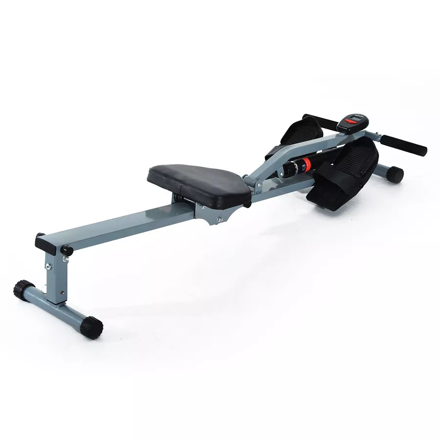 HOMCOM Ruderzugmaschine mit LCD Display grau, schwarz
