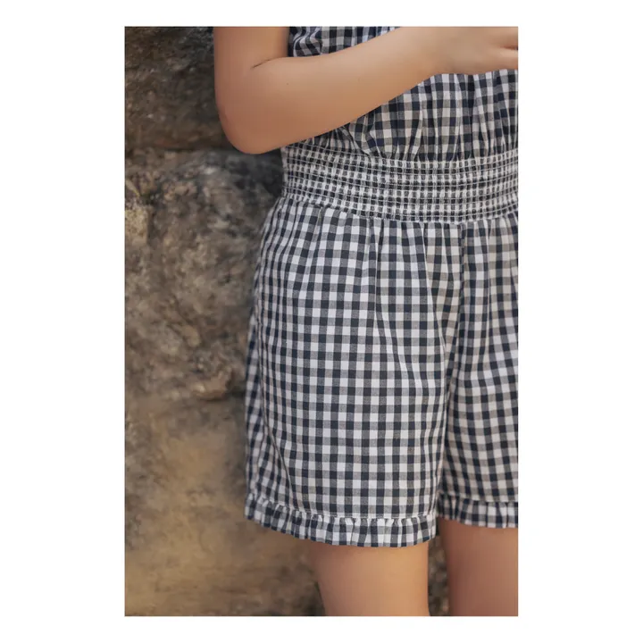 Tartine et Chocolat Combishort Vichy | Bleu marine