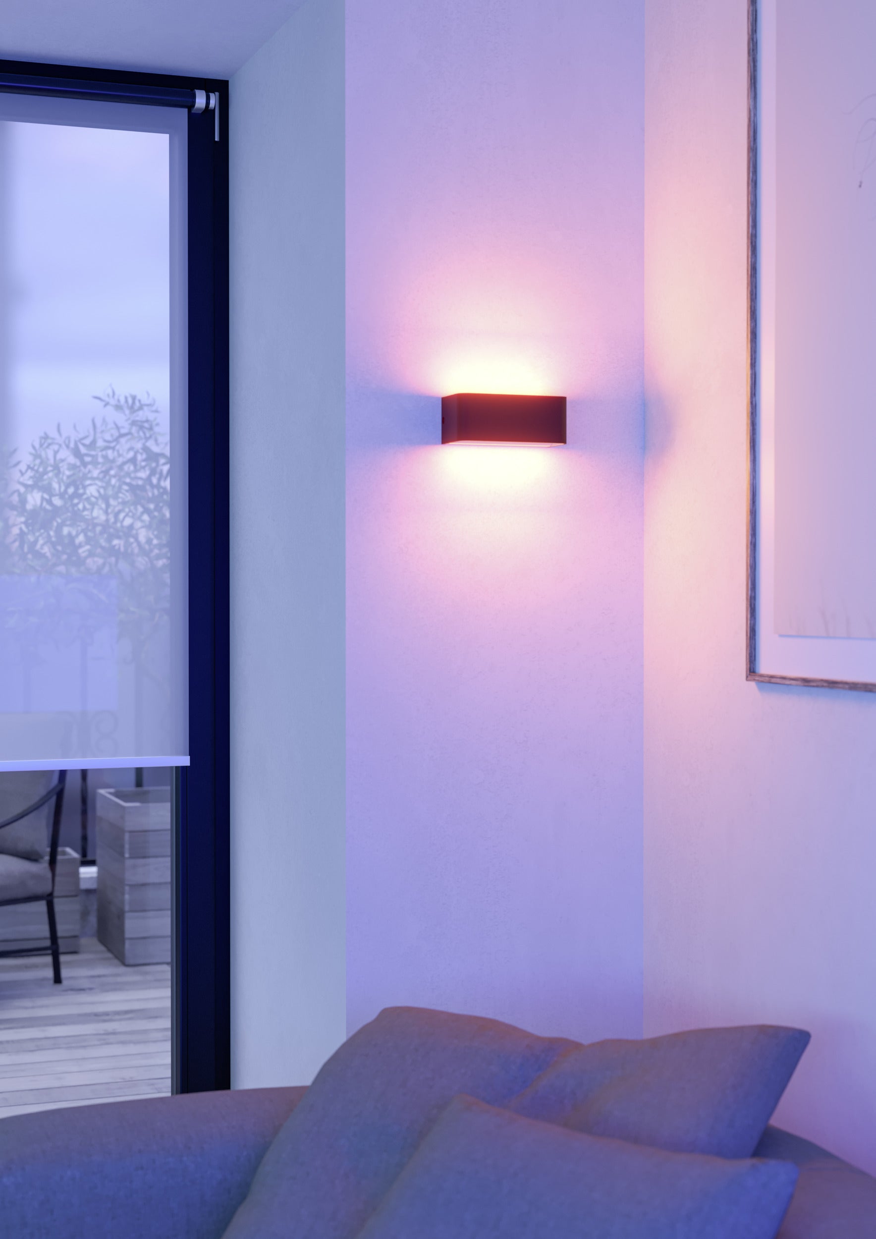 EGLO connect.z Sania-Z Wandlamp  - 20 cm - Zwart - RGB - Zigbee