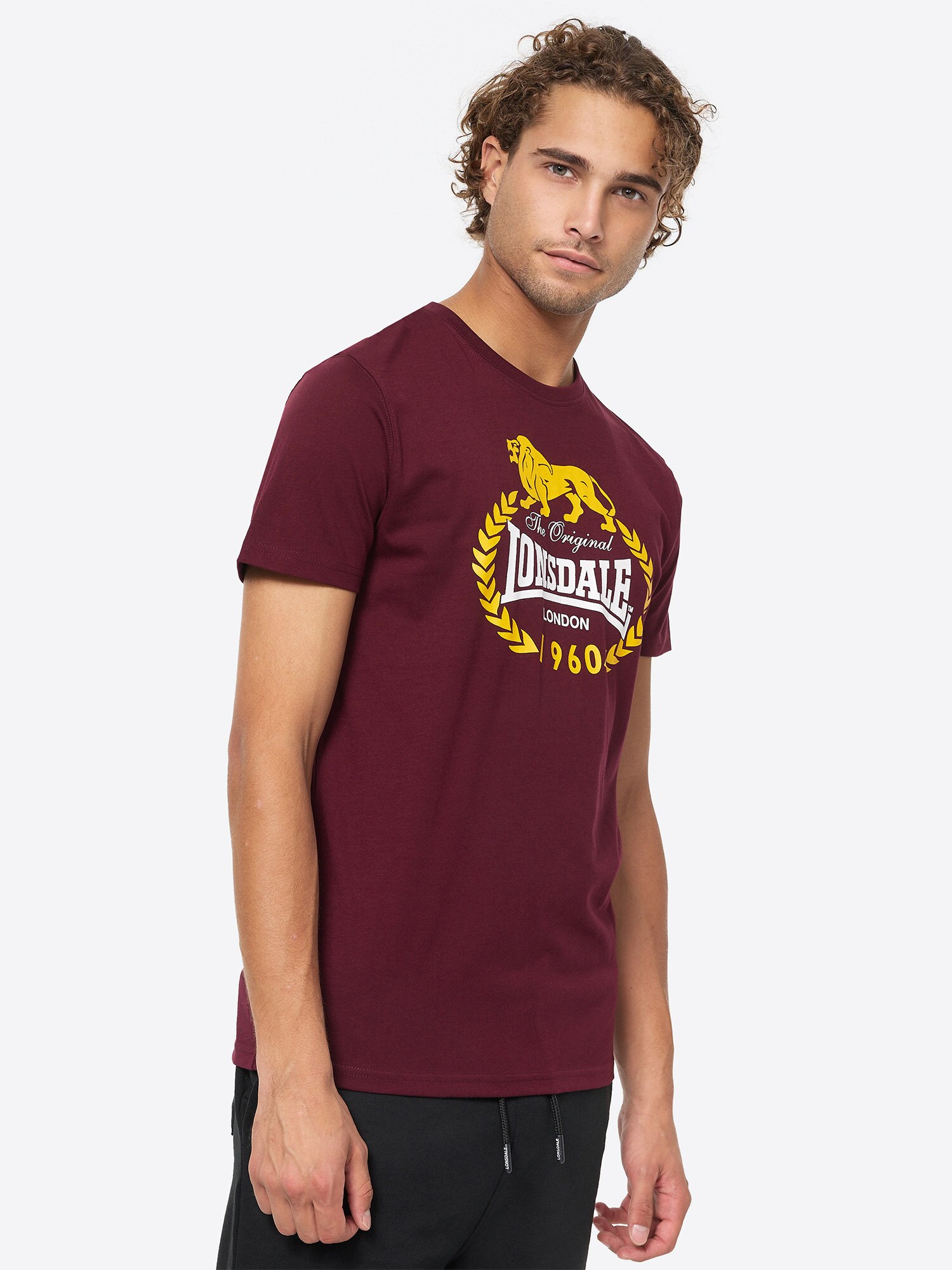 Lonsdale Herren T-Shirt normale Passform Doppelpack ECCLAW