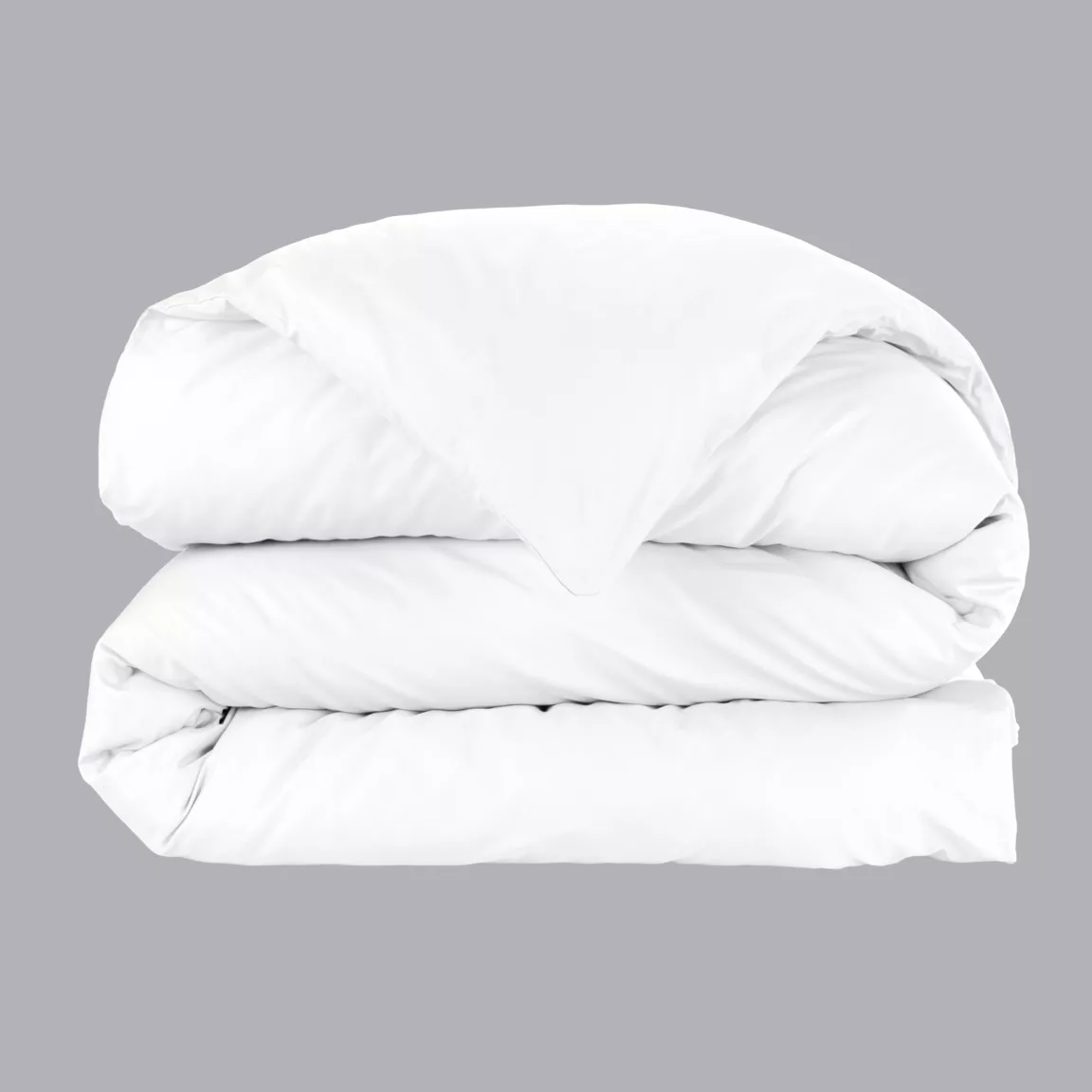 Housse de couette percale de coton (200 x 200 cm) Cali Blanche
