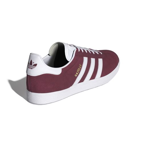 Adidas Gazelle Sneakers, Collegiate Burgundy/White/Gold Metallic, 42