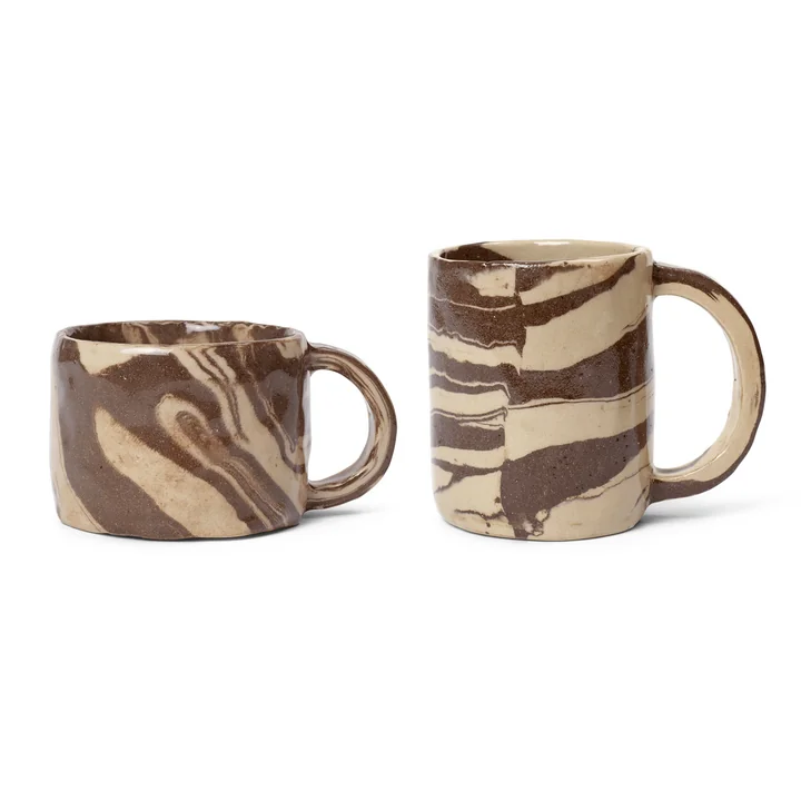 Ferm Living - Ryu Teller, 37 cm, sand / braun