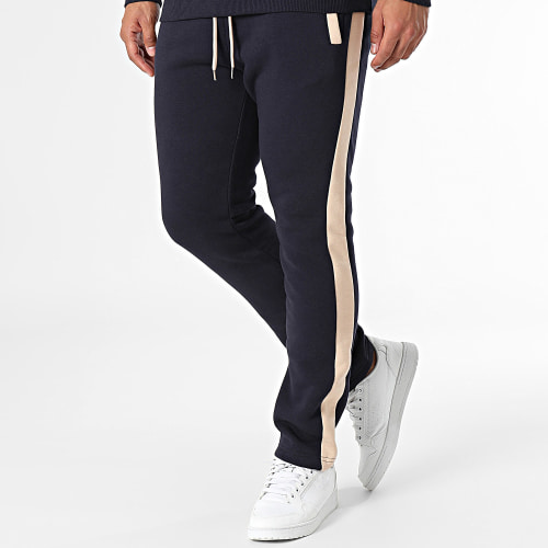 Ensemble De Survetement Beige Bleu Marine