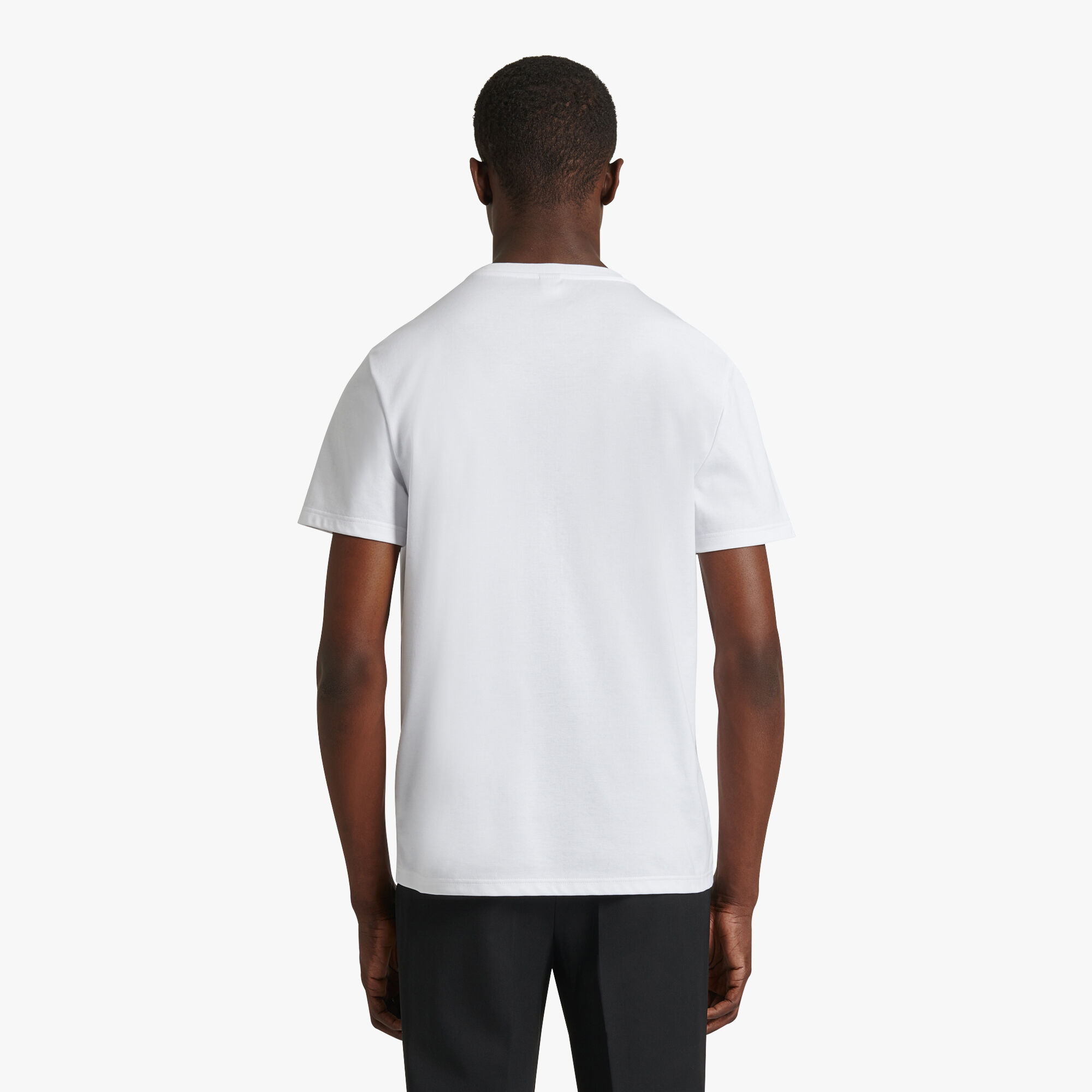 T-Shirt Avec Detail En Cuir