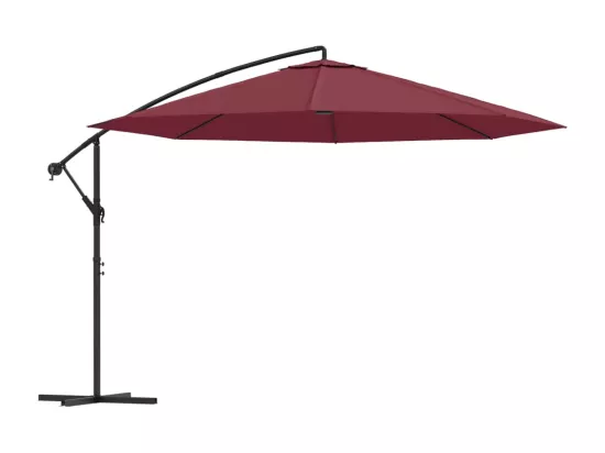 Parasol meuble de jardin aluminium bordeaux 02_0008617