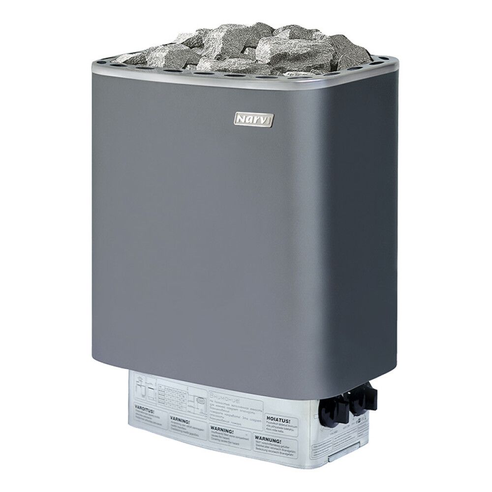 BADSTUOVN NARVI NM ELECTRIC 6KW GRÅ 6-9 M³ BADSTU