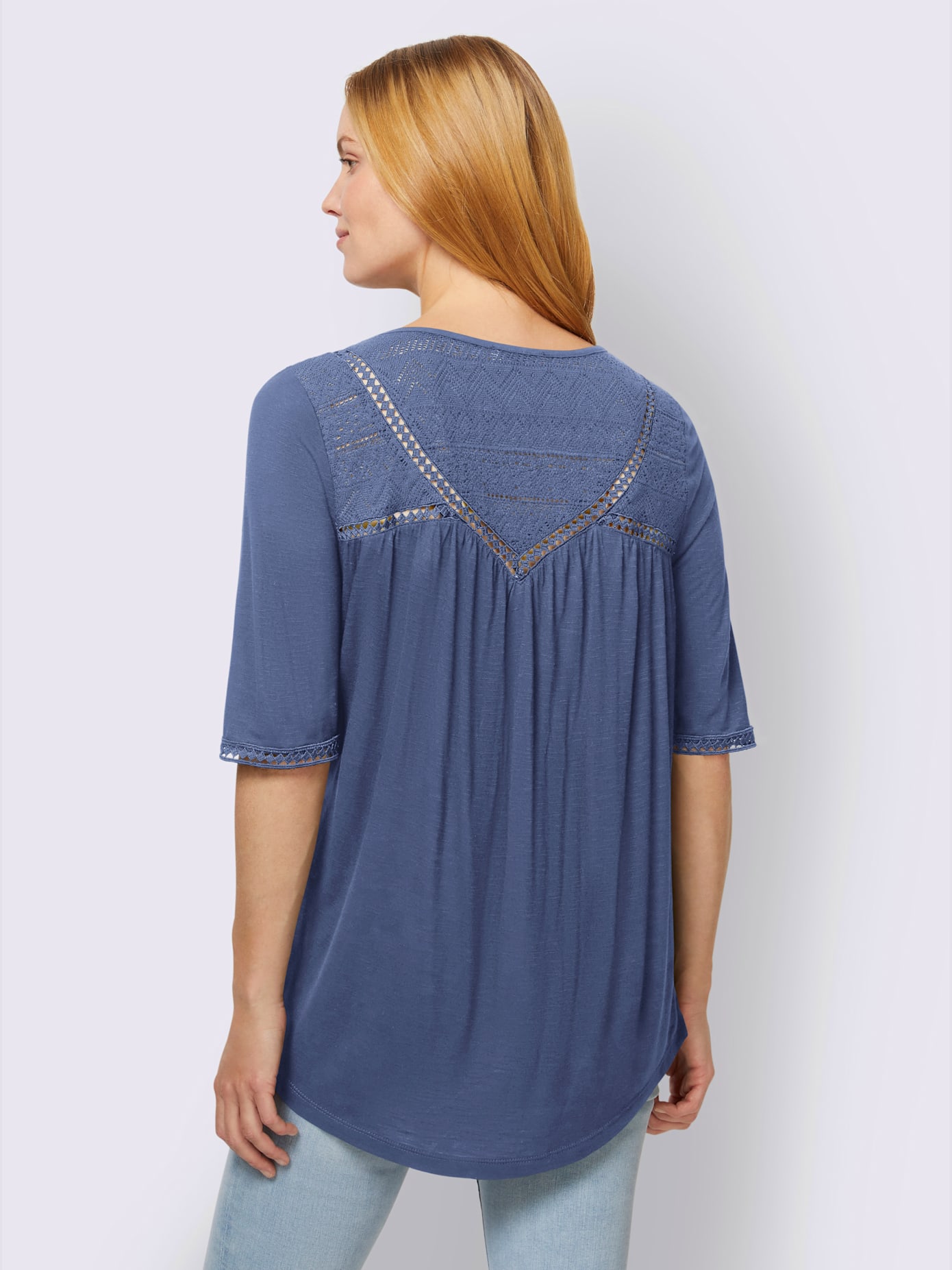 Shirt détails en dentelle tendance