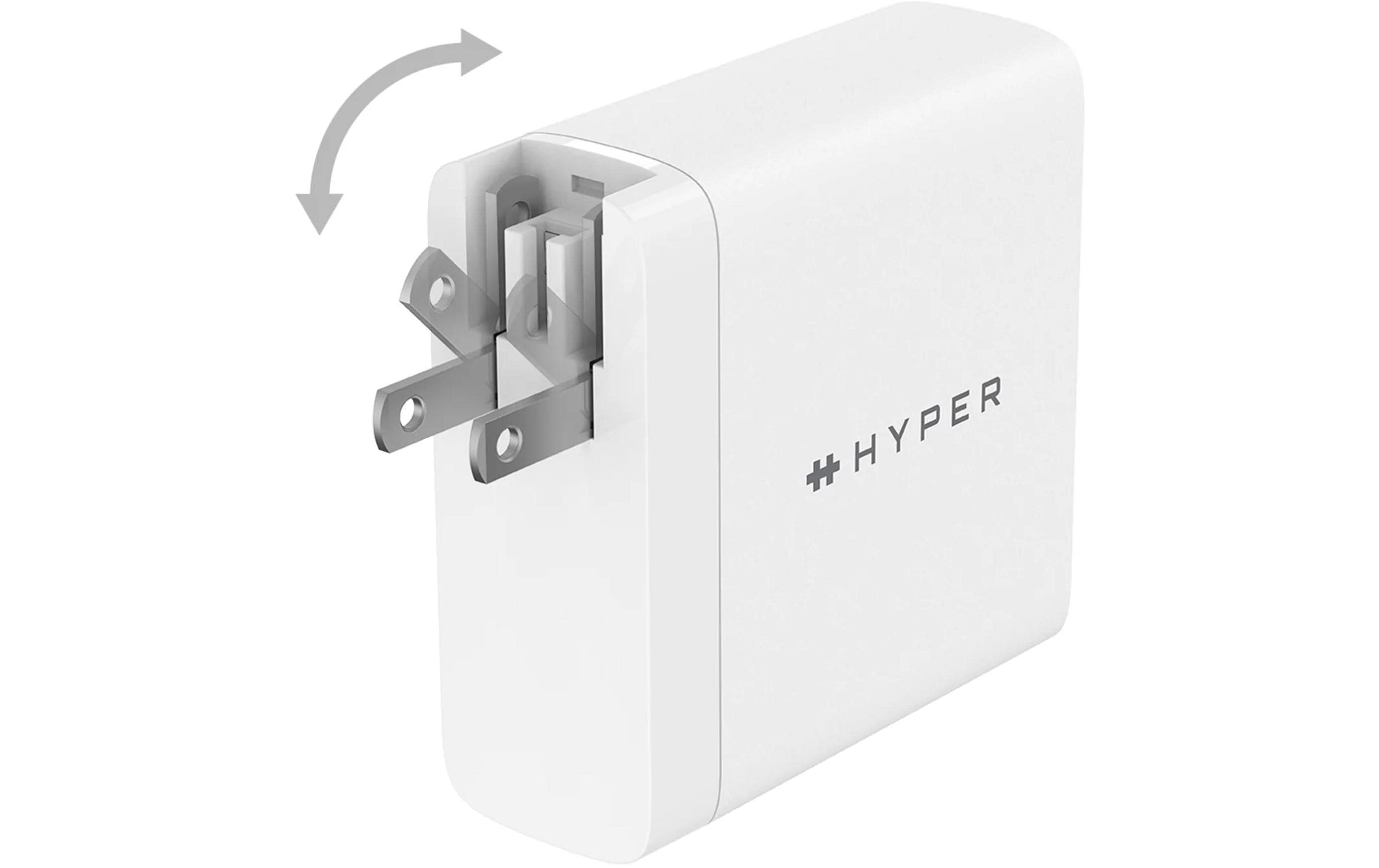 USB-Wandladegerät HyperJuice GaN 140 W<br>USB-C-Ladegerät für das gleichzeitige Laden von drei Geräten