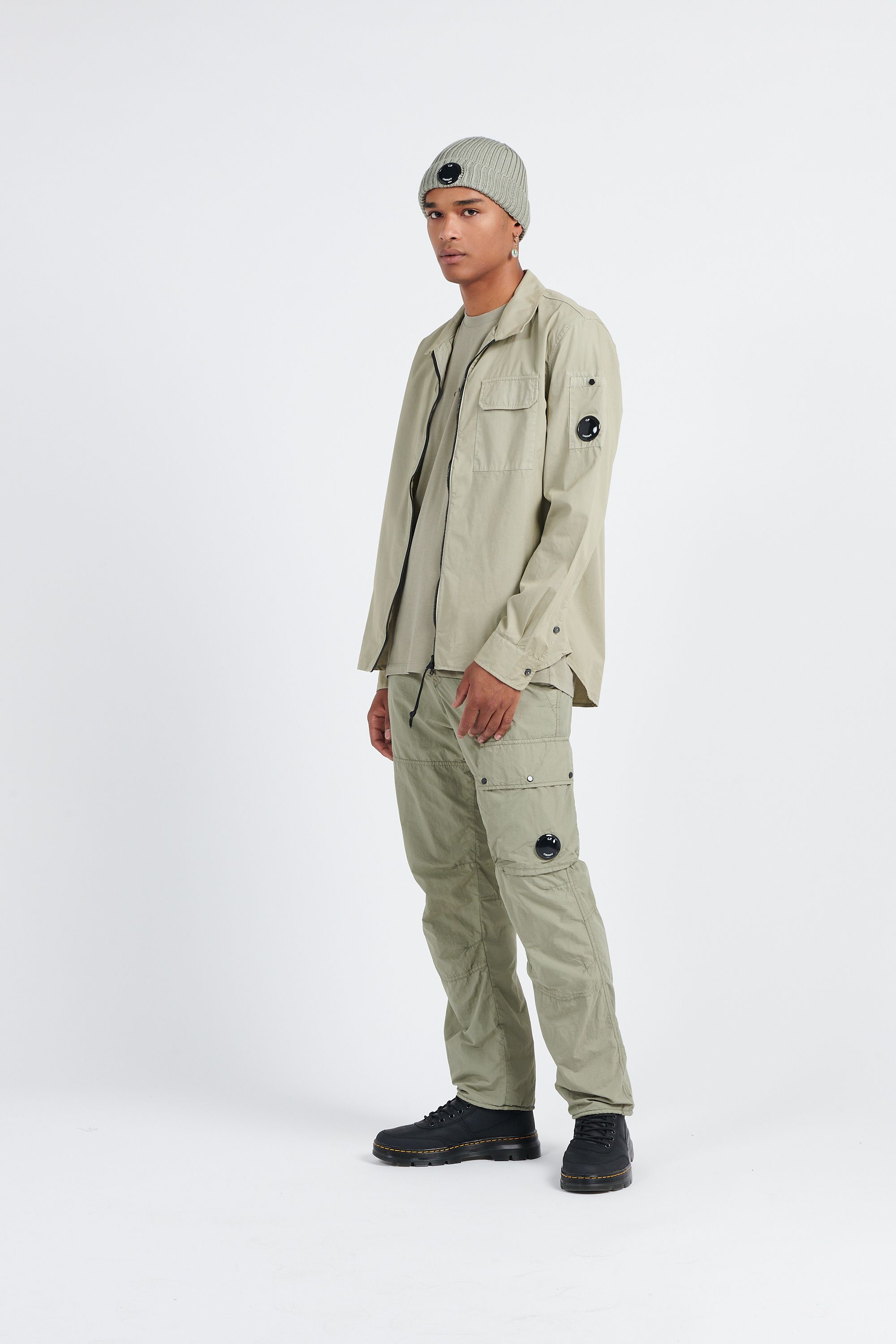 C.P. COMPANY Cargo FLATT NYLON LOOSE CARGO PANTS Vert