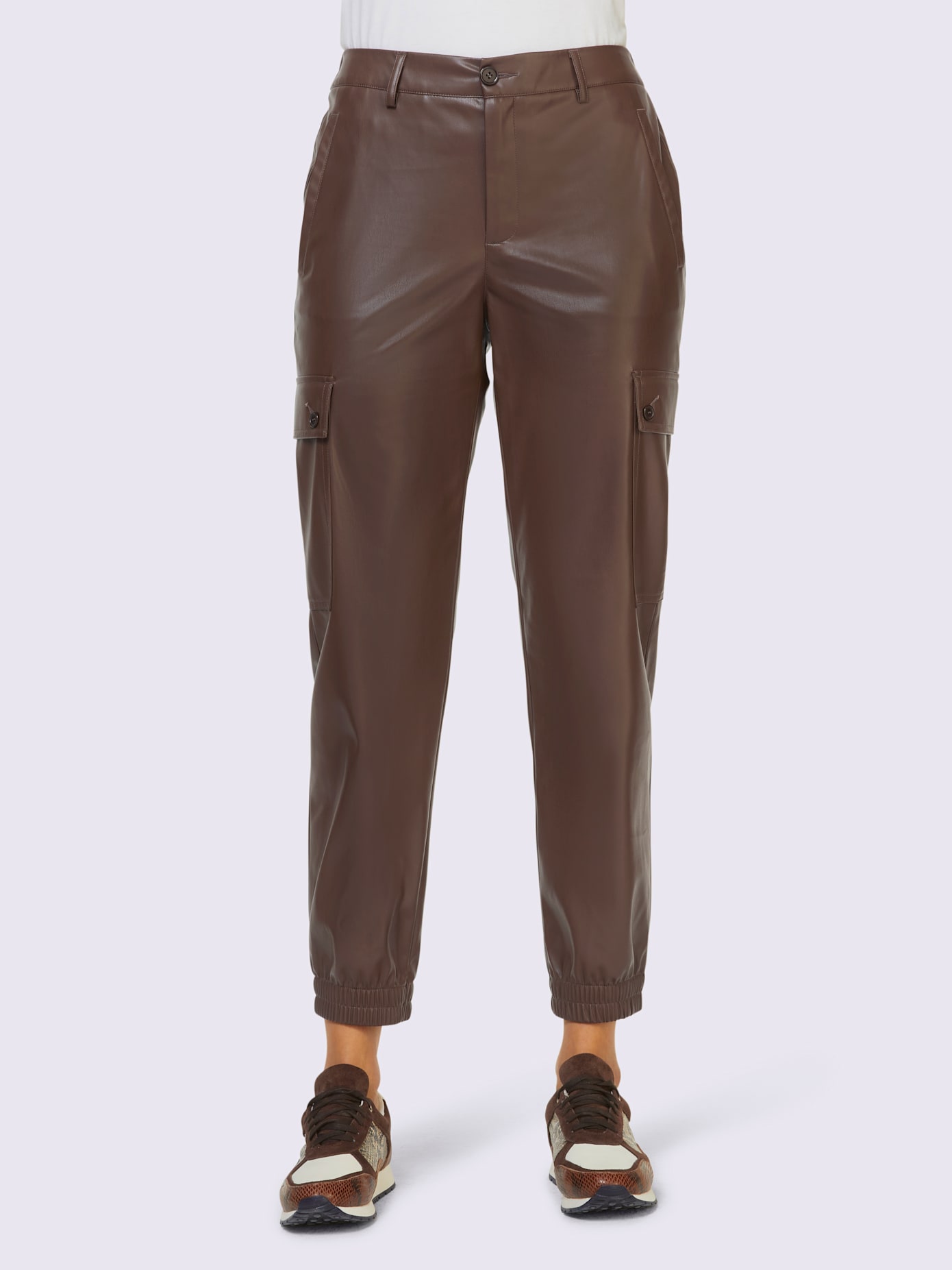Pantalon en imitation cuir imitation cuir souple