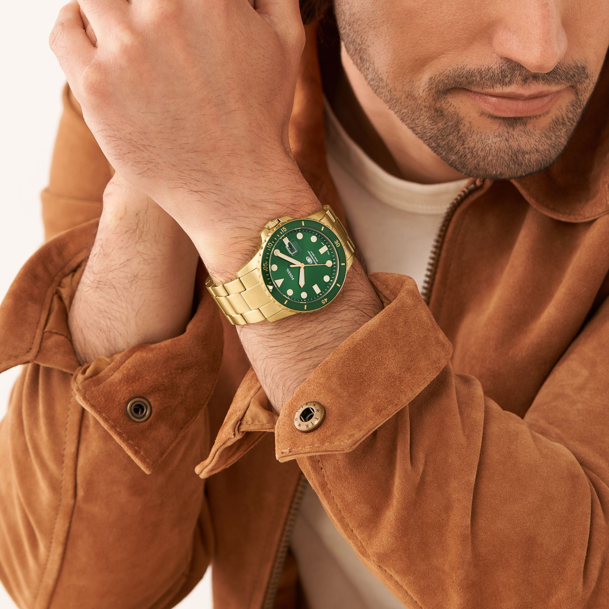 Montre FOSSIL Blue homme acier doré