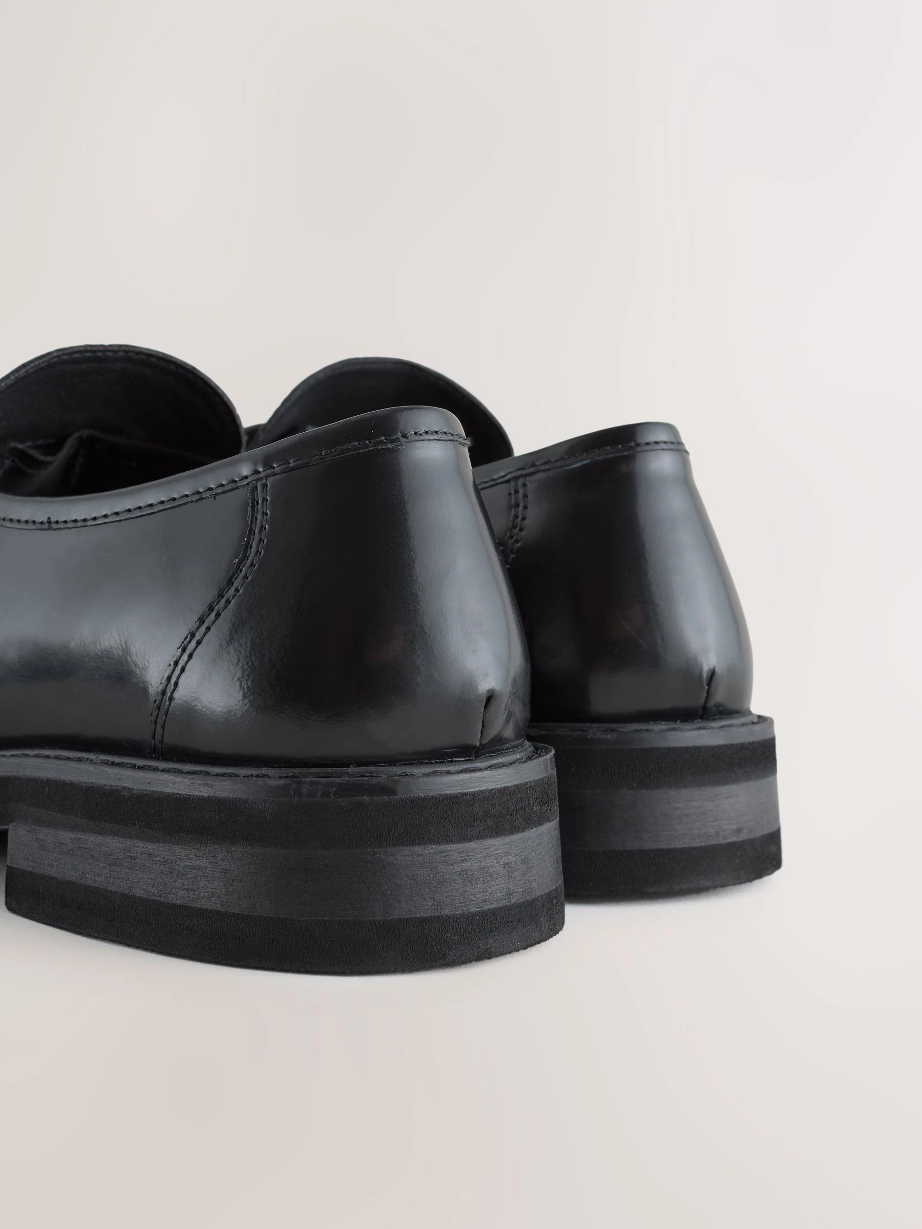 Zwart - Loafers met rechte neus