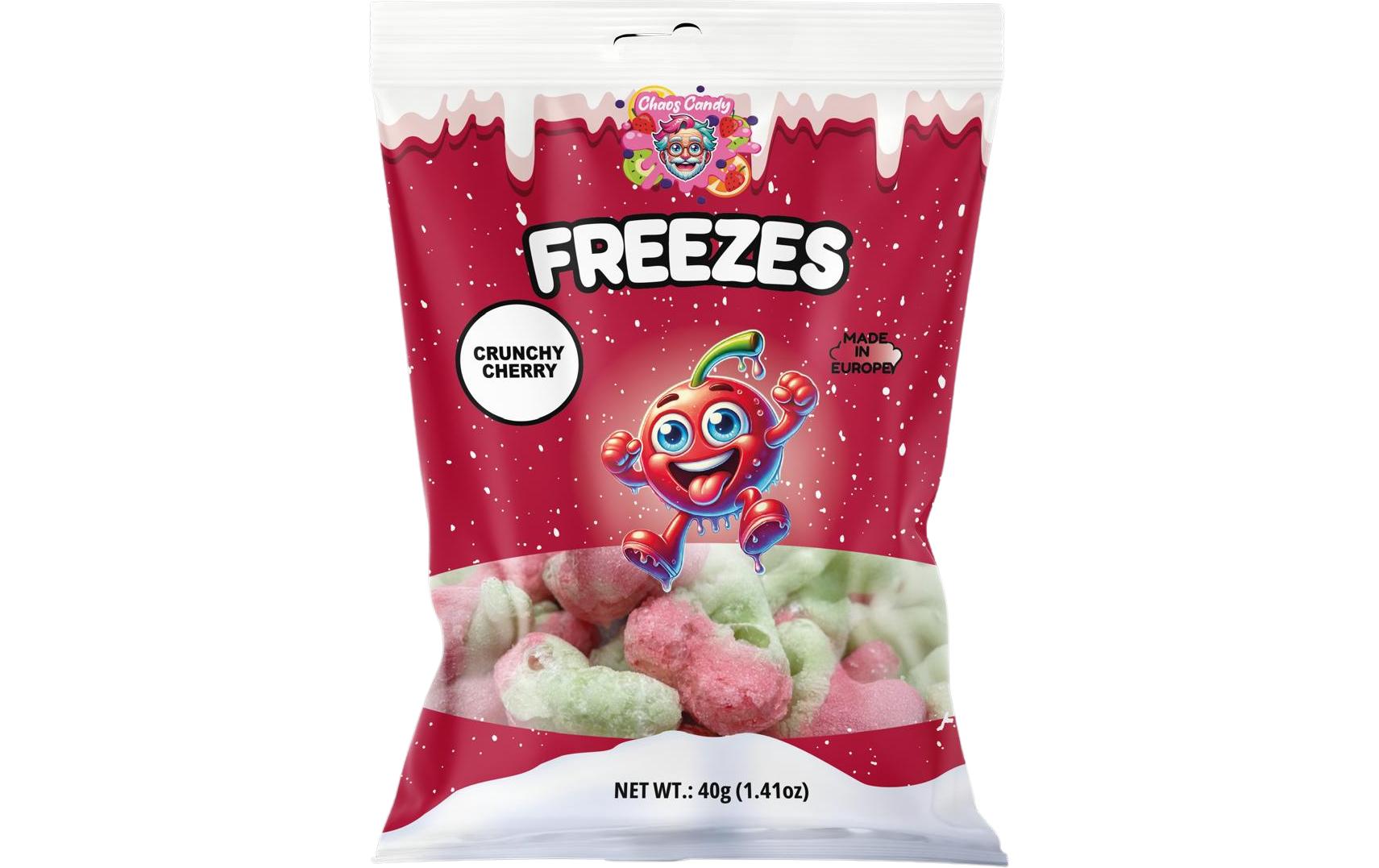 Gummibonbons Cherries gefriergetrocknet 40 gGefriergetrockneter Fruchtgummis mit Cherry Geschmack