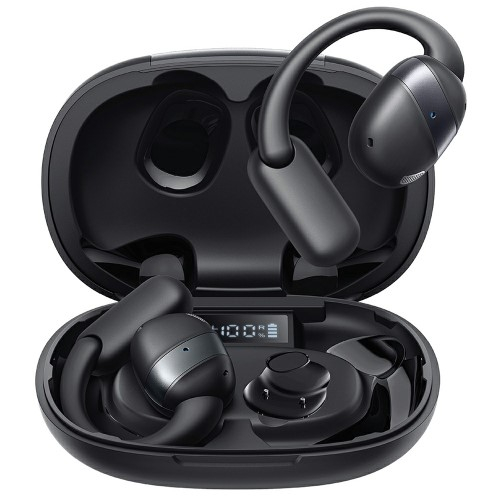 JR-OE4 TWS Bluetooth 5.4 Open-Ear Kopfhörer Headset   Lade Case IPX4 (800mAh) - Schwarz