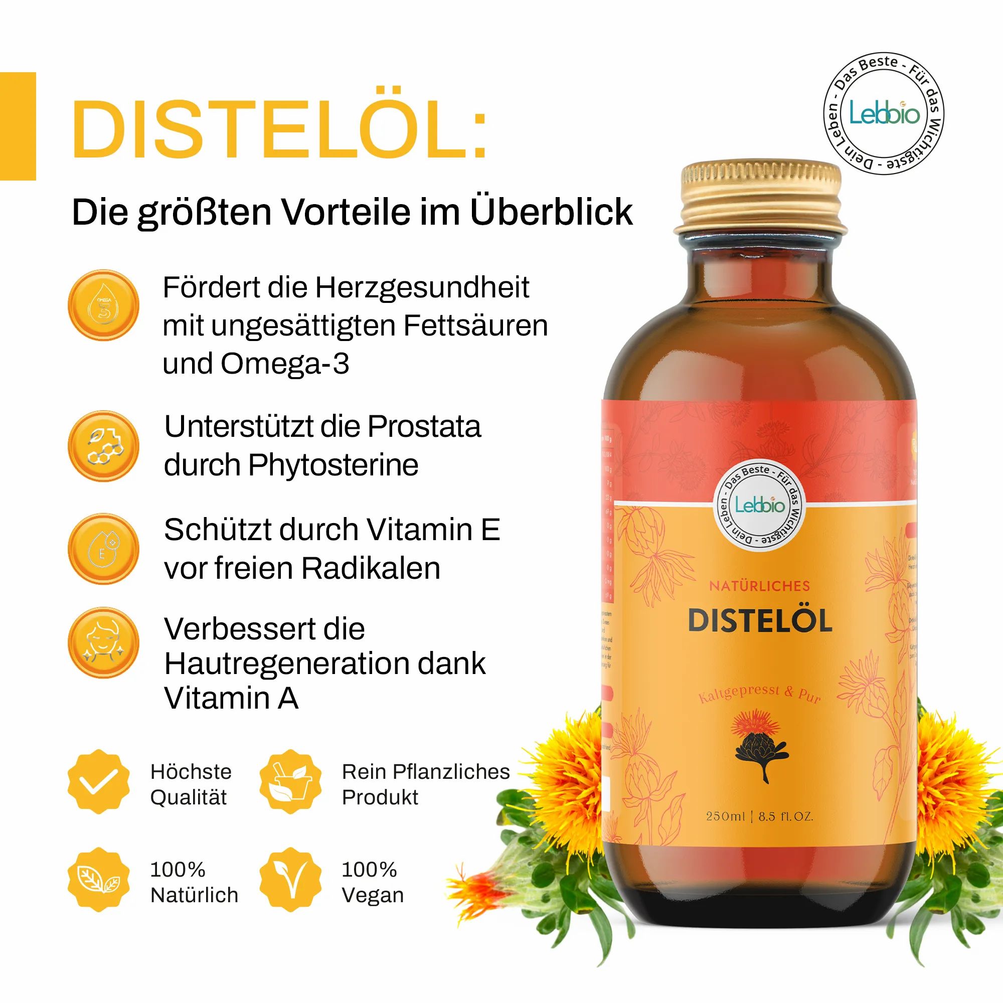 Lebbio Distelöl