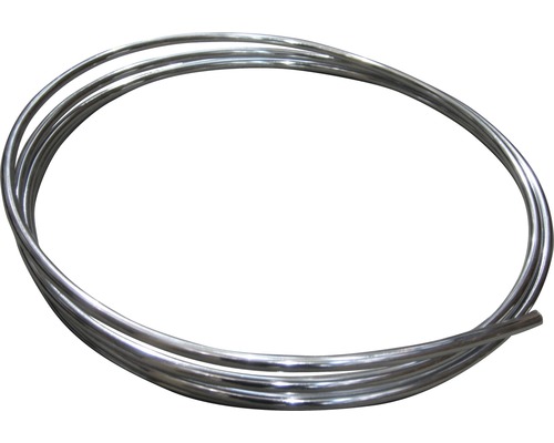 Koperen buis Ø 10 mm (ring ca. 5 m) verchroomd