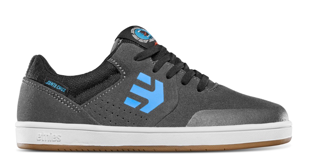 Etnies Little Kids Marana Santa Cruz Scream Grey Black Blue 10C US / 26.5 EU