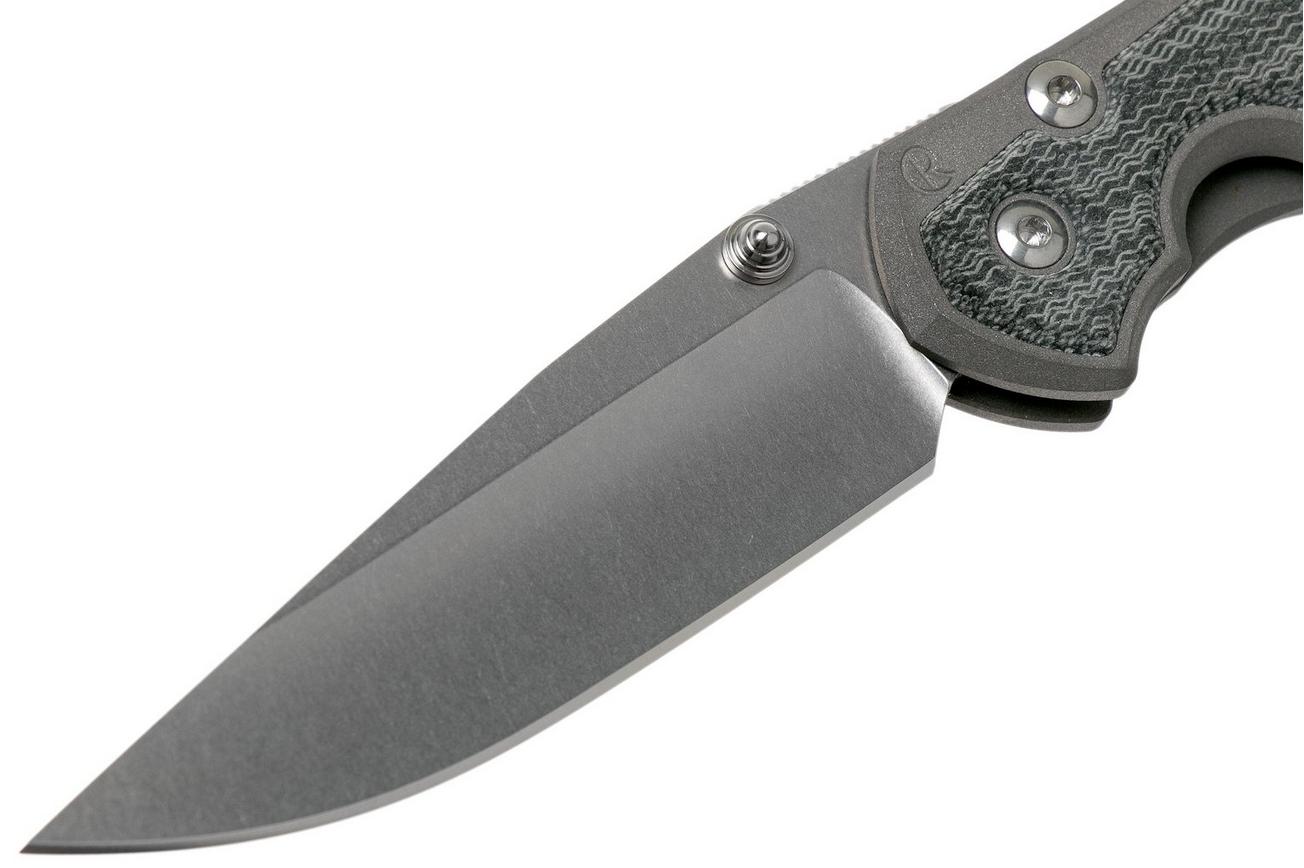 Chris Reeve Sebenza 31 Small Black Canvas Micarta inlay S31-1200 zakmes