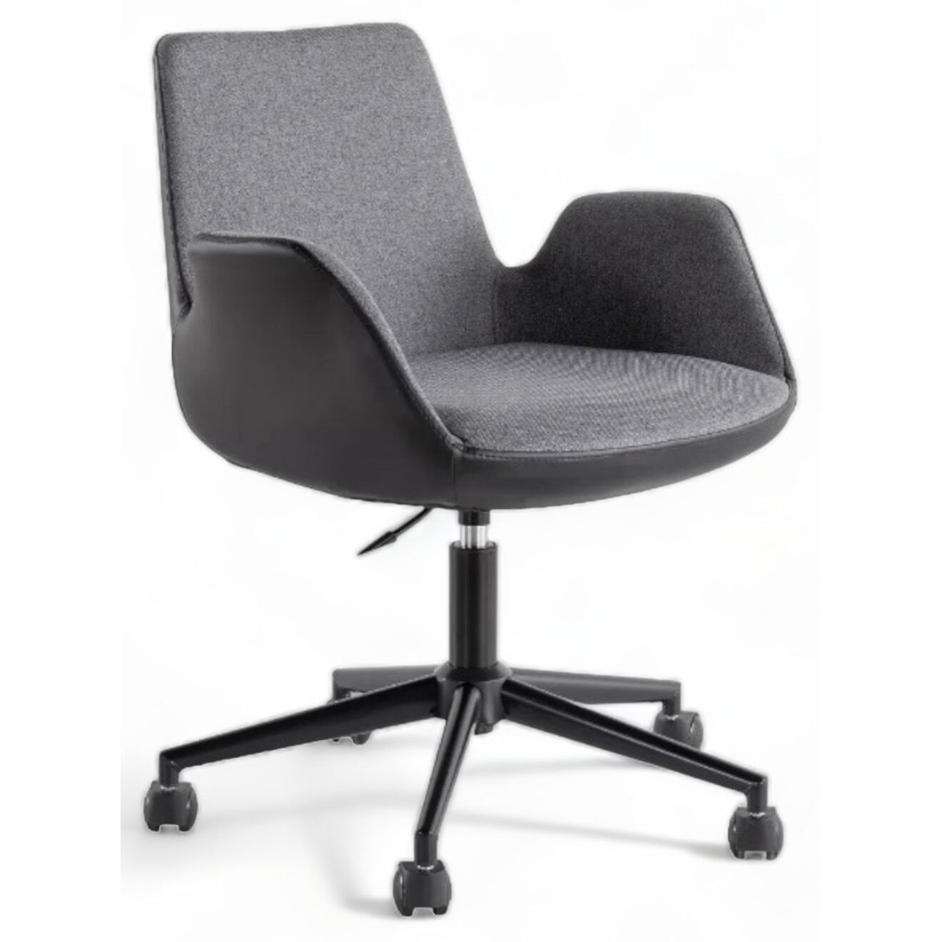 Homitis Chaise de bureau Dora noir/anthracite - 62x77x60 cm